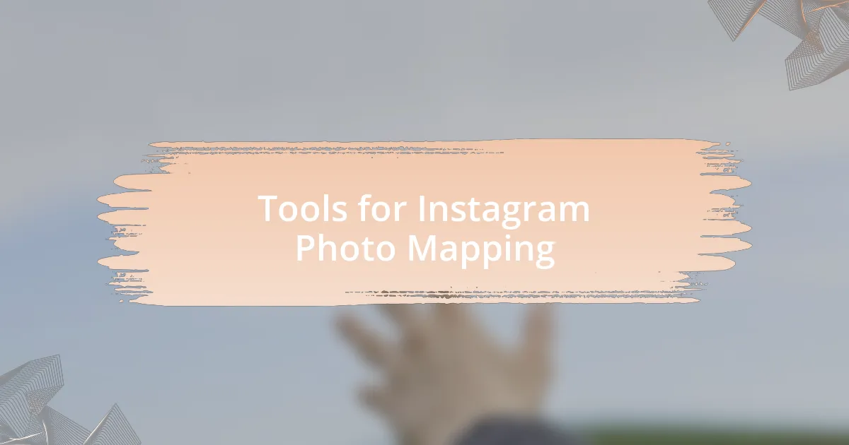 Tools for Instagram Photo Mapping