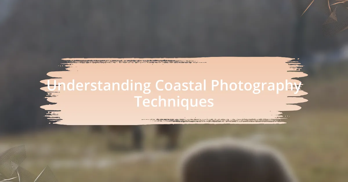 Understanding Coastal Photography Techniques